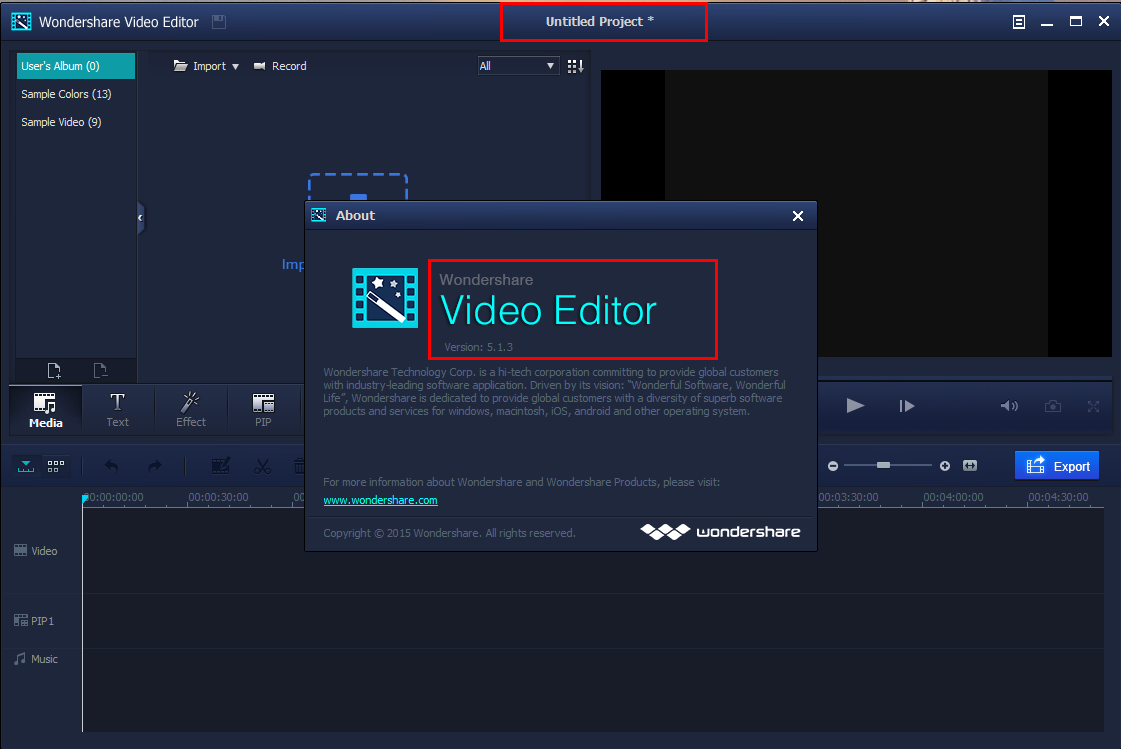 wondershare video editor serial key